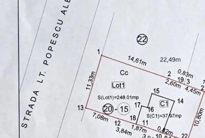 Teren Construcții intravilan de 248 mp, în Titan - 3