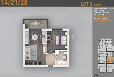 Apartament cu 2 camere semidecomandat în Titan - 1