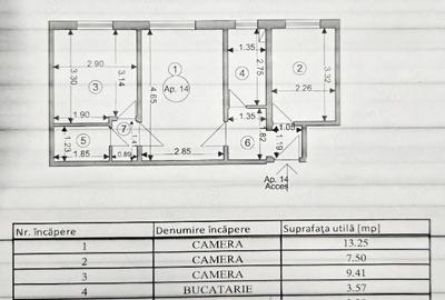 Apartament cu 3 camere semidecomandat în Florilor - 1