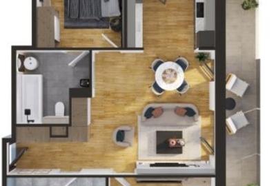 Apartament cu 3 camere în Iris - 1