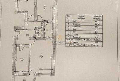Apartament cu 3 camere decomandat, mobilat în Sud - 30