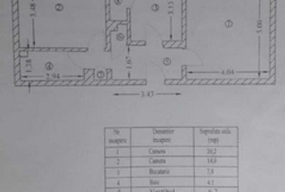 Tei Obor Metrou, bl.1990,decomandat, 4/8, balcon inchis, renovat,bucatarie mare. - 6