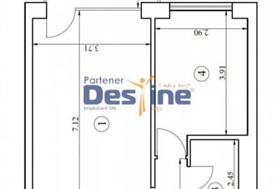 Apartament cu 2 camere, mobilat în Baza 3 - 2