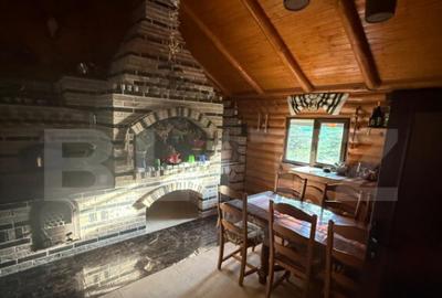 Cabana din lemn rotund, 2 camere, 140 mp, teren 2800 mp, Pal - 3