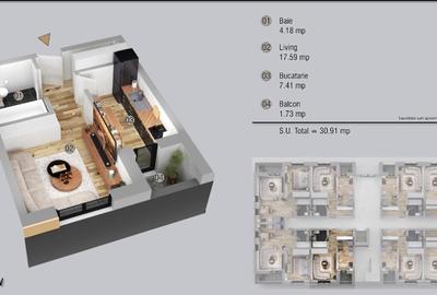 Militari sector 6,garsoniera moderna in bloc cochet,mult  peste standard - 2