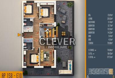 Apartament cu 4 camere decomandat în Theodor Pallady