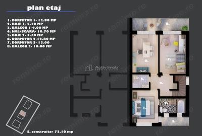Casă cu 4 camere cu Teren 300 Mp în Buda - 6