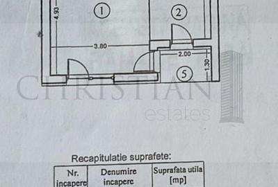 Garsonieră decomandată, mobilată în Regie - 15