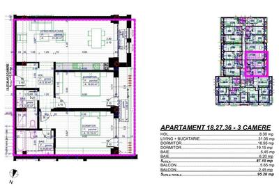 Apartament cu 3 camere decomandat în Popoveni - 3