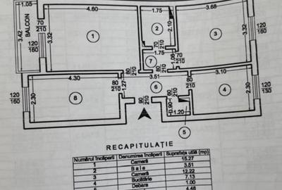 Etaj 3-Tatarasi-Tudor Center-3 Camere Decomandat-liber Etaj 3-Tatarasi-Tudor Center-3 Camere Decomandat-liber - 1