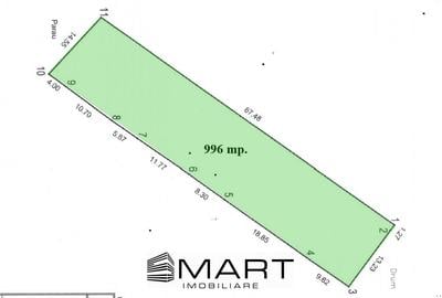 Teren Construcții intravilan de 1000 mp, în Calea Dumbrăvii - 2