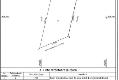 Teren de 700 mp, în Ciorogârla