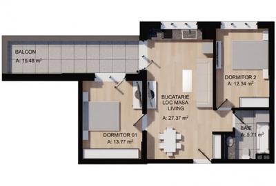 Apartamente semifinisate de 2 si 3 camere, in zona Eroilor / Floresti - 2