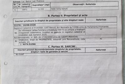 Teren de 12500 mp, în Fundeni - 2