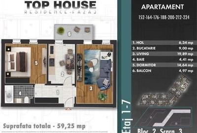 Apartament cu 2 camere decomandat în Metalurgiei - 3
