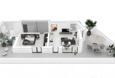 Apartament cu 2 camere decomandat în Central