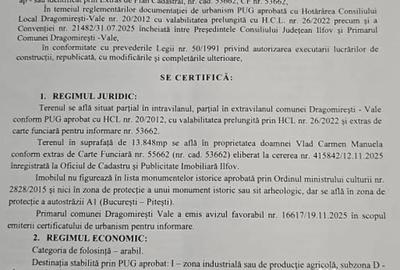 Teren în Dragomirești-Deal