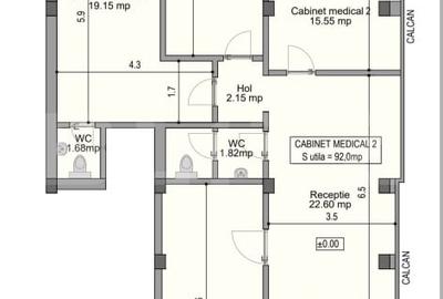 Spatiu medical, 92 mp utili, parter, la cheie, zona centrala!