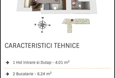 Apartament cu 2 camere semidecomandat, mobilat în Băneasa - 11