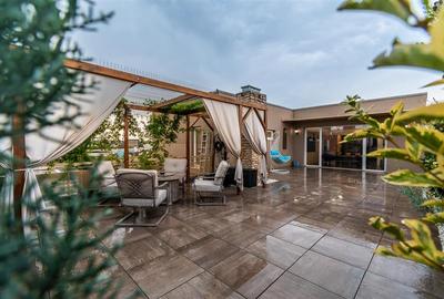 Penthouse cu 4 camere semidecomandat, mobilat în Aviației - 14