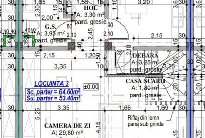 Casă cu 3 camere cu Canalizare în Lascăr Catargiu - 3