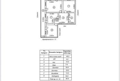 Apartament cu 3 camere în Central - 4