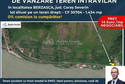 Teren de 1473 mp, în Berzasca
