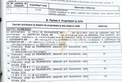 Teren de 8100 mp, în Dumești - 2