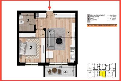 2 camere tip Studio, Metrou Berceni - Bloc nou Predare 2025 - 9