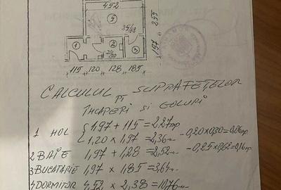 Apartament cu 2 camere semidecomandat în Central