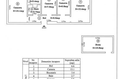 Apartament cu 4 camere decomandat, mobilat în Dacia - 9