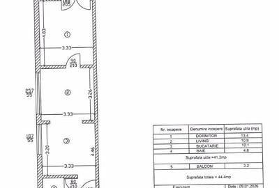 Apartament cu 2 camere în Găvana