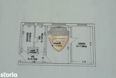 Apartament cu 2 camere semidecomandat, mobilat în ICIL - 3