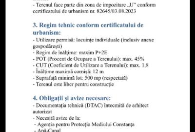 Teren intravilan /zona vile / 500 mp / str Mesteacanului - 5
