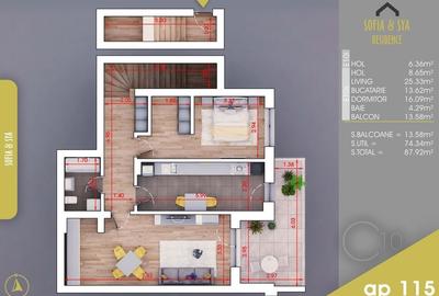 Apartament 2 camere,Dressing,Debara,Panorama superba,PARCARE,Pallady - 5