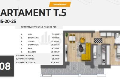 Apartament cu 2 camere decomandat în Unirii - 8