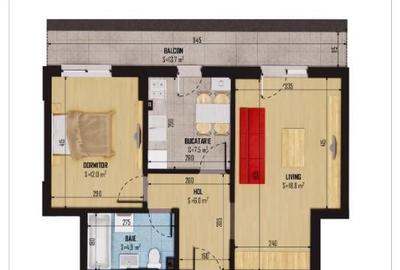 Apartament 2 camere 63 mp, etaj 1- Bragadiru Smirdan - 6