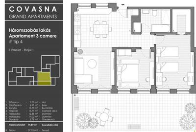 Apartament cu 18 camere decomandat în Central - 7