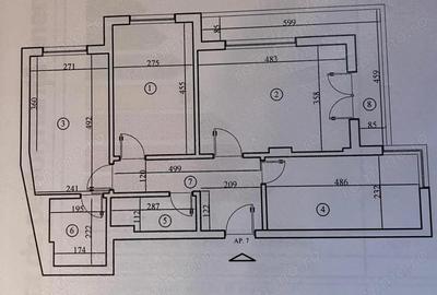 Apartament cu 3 camere decomandat în Central