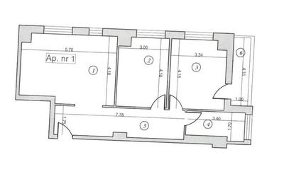 Apartament cu 3 camere în Burdujeni - 3