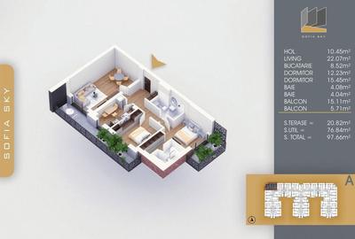 Apartament 3 camere SUPERB,Victor Brauner,Metrou Nicolae Teclu 8min - 3