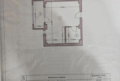 Garsonieră decomandată în Gorjului