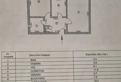 Apartament cu 2 camere decomandat în Babadag - 3