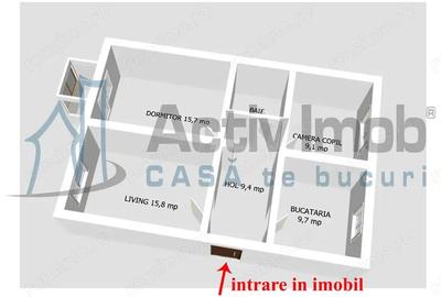 Apartament 3 camere, decomandat - Moldova Noua, jud. CS - 2