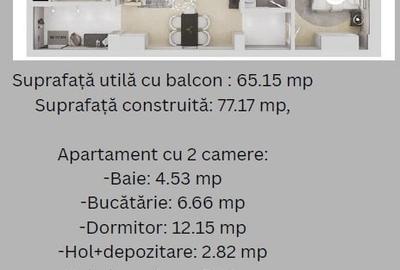 Madrid Park Residence- Apartament 2 camere cu bucatarie inchisa - 7