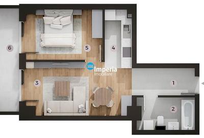 Pret Promotional! Ap. Nou 2 camere - Tatarasi Kaufland - 3