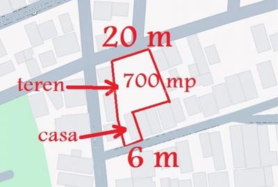 Teren 711 mp si casa batraneasca toate utilitatile - 1