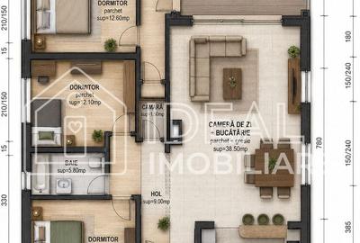 Casă individuală cu 4 camere cu Teren 390 Mp în Șura Mare - 2