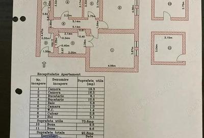 Apartament 2 camere, 73,6 mp utili, etaj 1 + 2 boxe de 10 mp fiecare - 9