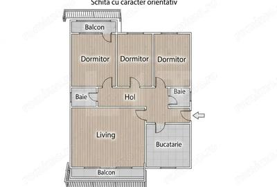 Apartament cu 4 camere decomandat în Est - 11